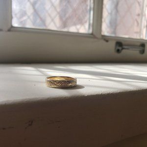 14k Yellow Gold Custom Band (size 6.5)
